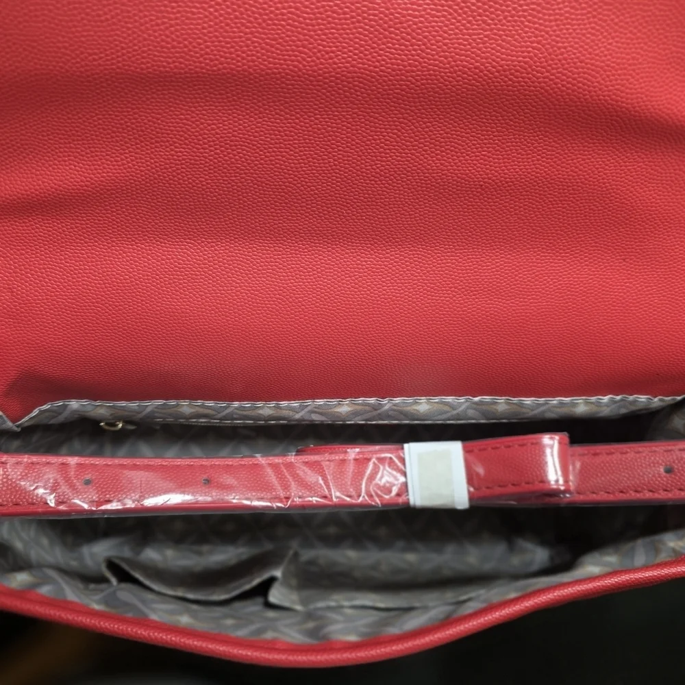 Christian Lacroix Red Shoulder Bag with Emblem